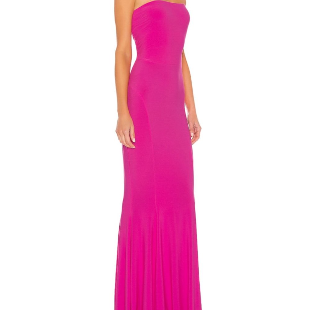 X Revolve Strapless Fishtail Gown